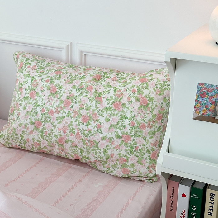 91家纺网 家纺一手货源 找家纺 2024新款13070跑量款全棉四件套--花卉系列 梨花末雨