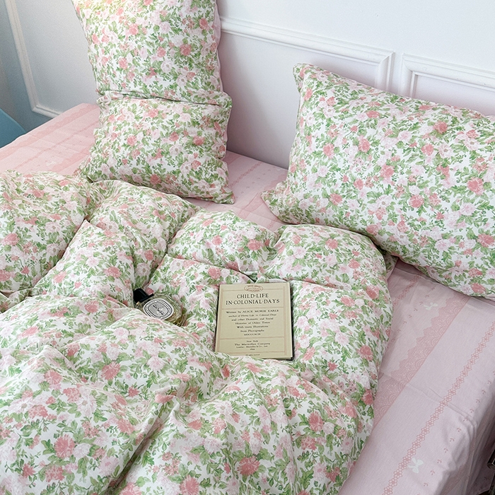 91家纺网 家纺一手货源 找家纺 （总）2024新款13070跑量款全棉四件套--花卉系列