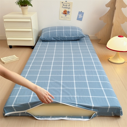 91家纺网 家纺一手货源 找家纺 （总）北欧良品 学生A类全棉床套水洗棉单品学生床套床垫套