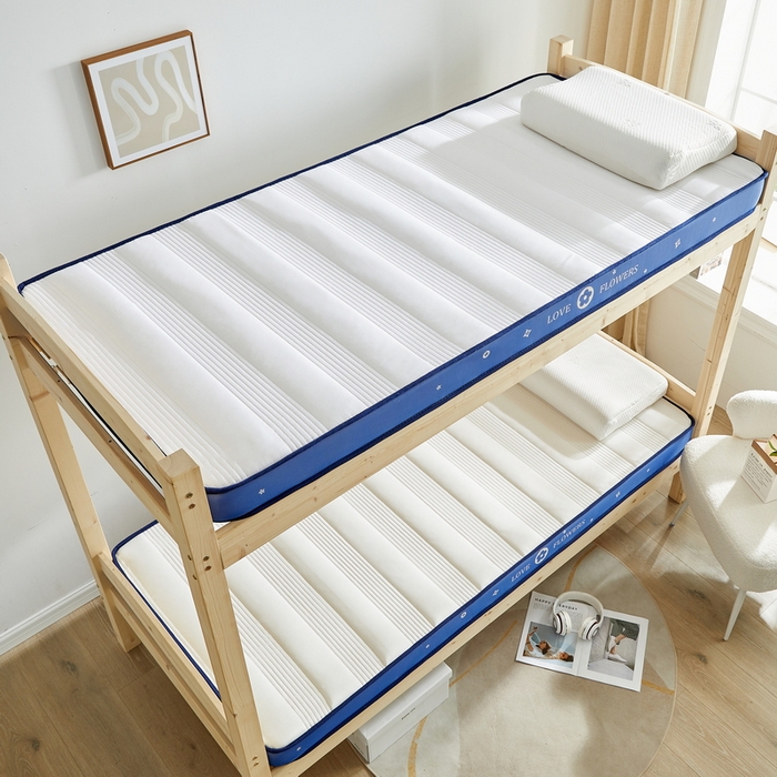 91家纺网 家纺一手货源 找家纺 卡派 2024新款单人床乳胶记忆棉立体加厚加高床垫 （时尚简约系列） 简约条-白兰