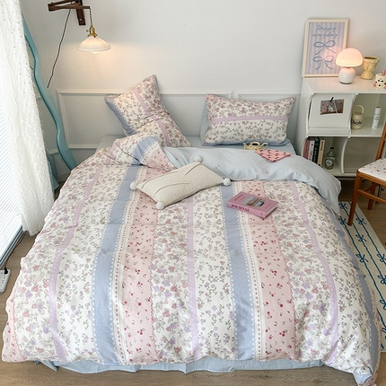 91家纺网 家纺一手货源 找家纺 （总）2024新款13070跑量款全棉四件套--花卉系列