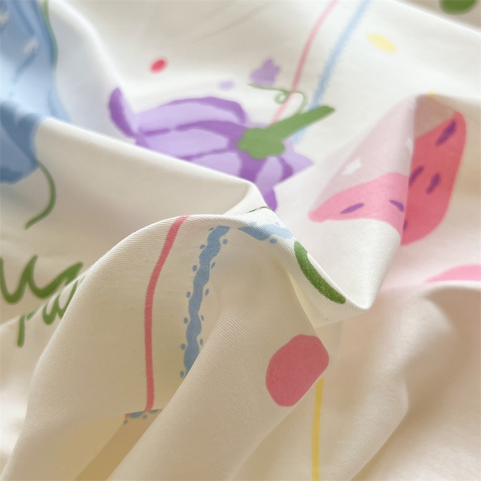 91家纺网 家纺一手货源 找家纺 红馆 2025年全棉12868印花系列四件套南瓜蒂落