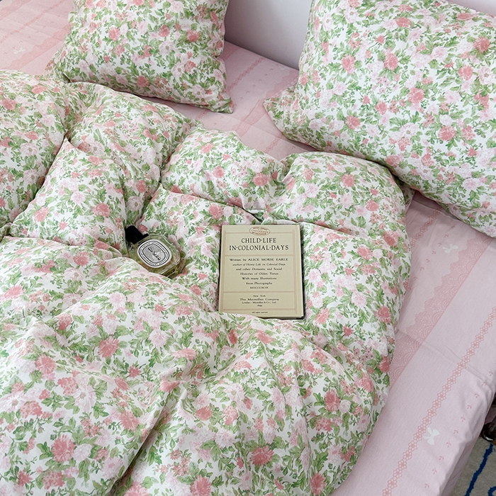 91家纺网 家纺一手货源 找家纺 （总）2024新款13070跑量款全棉四件套--花卉系列