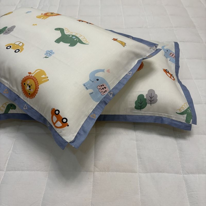 91家纺网 家纺一手货源 找家纺 良佐生活 2024新款A类133x72铂金全棉枕套枕头枕芯七彩童年系列 枕套+枕芯 好利友