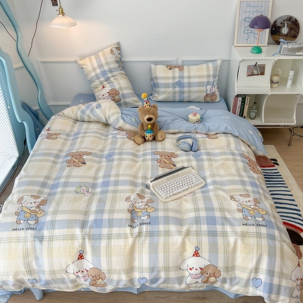 2024新款13070跑量款全棉四件套--卡通系列 幼稚园伙伴