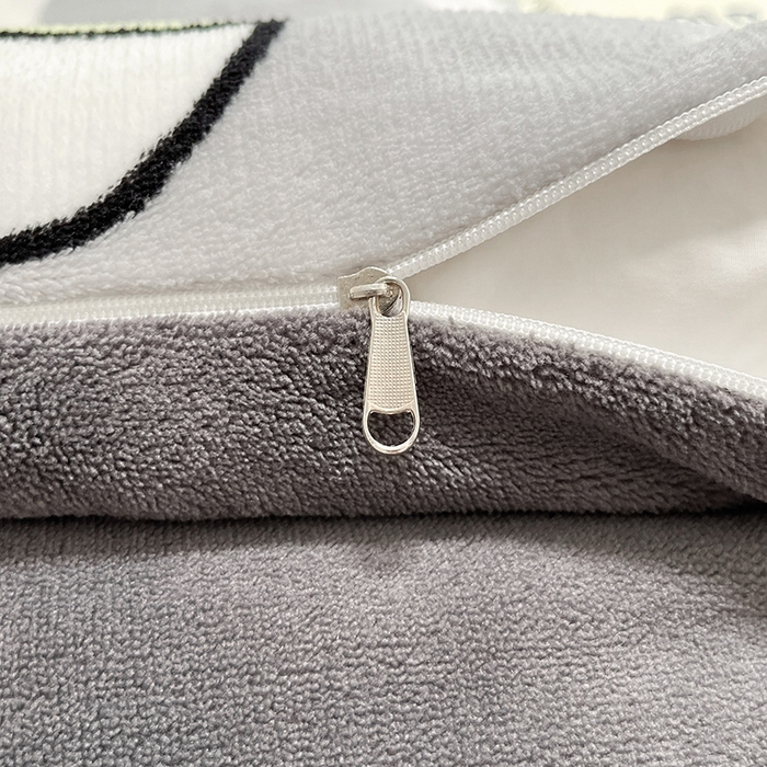 91家纺网 家纺一手货源 找家纺 摩妮卡 2025新款小清新牛奶绒印花四件套床单款床笠单被套场景2 格子狗