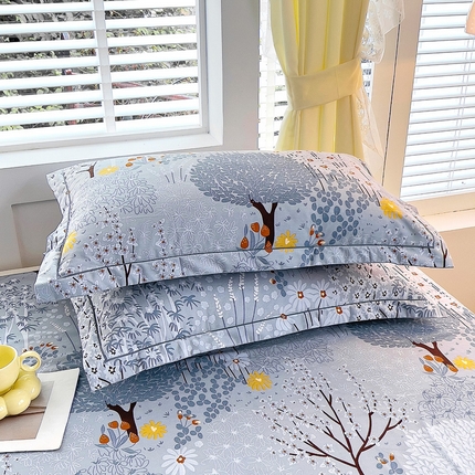 91家纺网 家纺一手货源 找家纺 （总1）安逸家纺 新款全棉枕套加厚生态磨毛学生单枕套一对