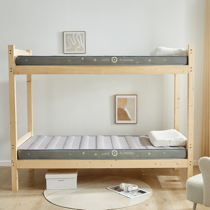 91家纺网 家纺一手货源 找家纺 卡派 2024新款单人床乳胶记忆棉立体加厚加高床垫 （时尚简约系列） 简约条-灰