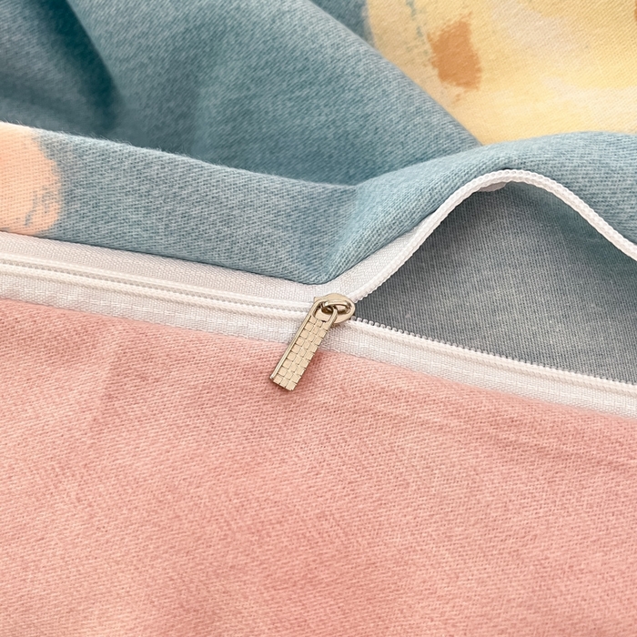 91家纺网 家纺一手货源 找家纺 莱米家纺 2024新款全棉加厚磨毛印花四件套 动物森林