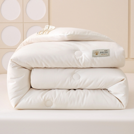 梦恬佳 2024新款A类原棉亲肤棉大豆被夏被春秋被冬被 典雅白