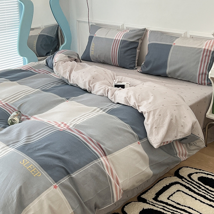 91家纺网 家纺一手货源 找家纺 2024新款13070跑量款全棉四件套--北欧系列 斯普兰德