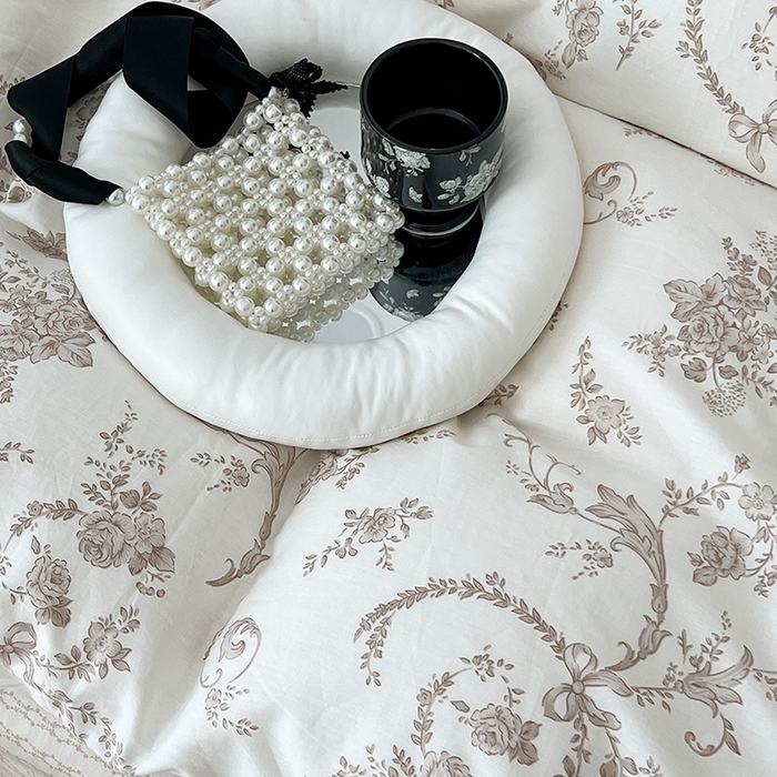 91家纺网 家纺一手货源 找家纺 2024新款13070跑量款全棉四件套--花卉系列 亚瑟花园