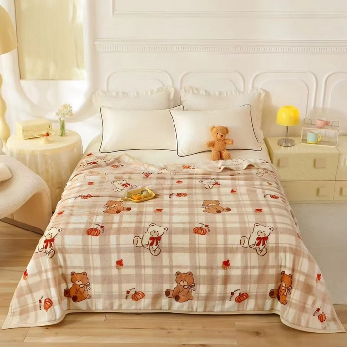 91家纺网 家纺一手货源 找家纺 卉晨毛毯家纺 2024新款潮人毯空调毯午睡毯毛毯 爱尼