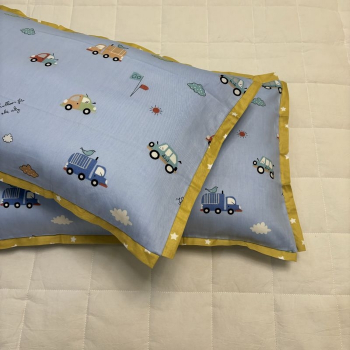 91家纺网 家纺一手货源 找家纺 良佐生活 2024新款A类133x72铂金全棉枕套枕头枕芯七彩童年系列 枕套+枕芯 汽车之家