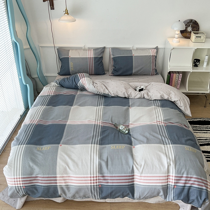 91家纺网 家纺一手货源 找家纺 2024新款13070跑量款全棉四件套--北欧系列 斯普兰德