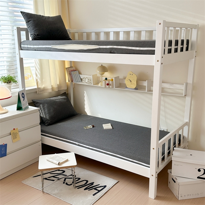 91家纺网 家纺一手货源 找家纺 北欧良品 2024新款学生季A类全棉水洗棉单品床套床垫套 深灰