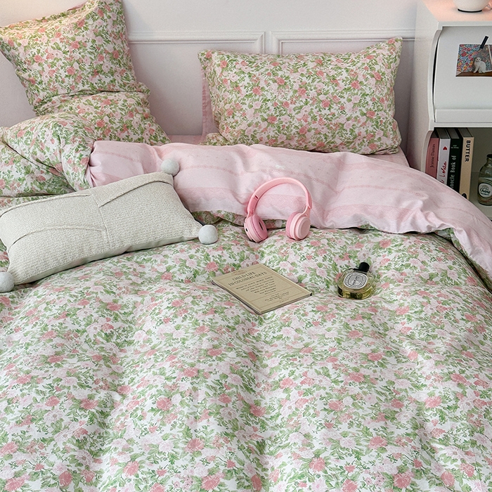 91家纺网 家纺一手货源 找家纺 （总）2024新款13070跑量款全棉四件套--花卉系列