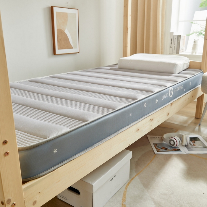 91家纺网 家纺一手货源 找家纺 卡派 2024新款单人床乳胶记忆棉立体加厚加高床垫 （时尚简约系列） 简约条-灰