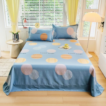 91家纺网 家纺一手货源 找家纺 （总1）安逸家纺 新款全棉床单加厚生态磨毛学生单床单纯棉床单