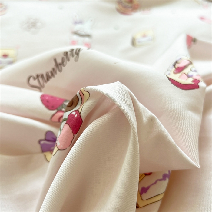 91家纺网 家纺一手货源 找家纺 红馆 2025年全棉12868印花系列四件套爱心伙伴