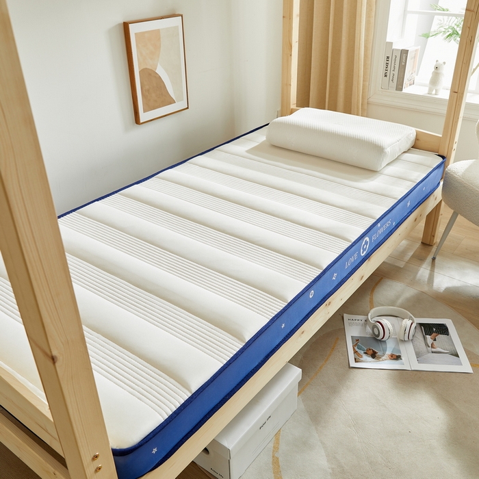 91家纺网 家纺一手货源 找家纺 卡派 2024新款单人床乳胶记忆棉立体加厚加高床垫 （时尚简约系列） 简约条-白兰