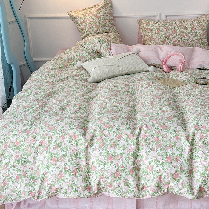 91家纺网 家纺一手货源 找家纺 （总）2024新款13070跑量款全棉四件套--花卉系列