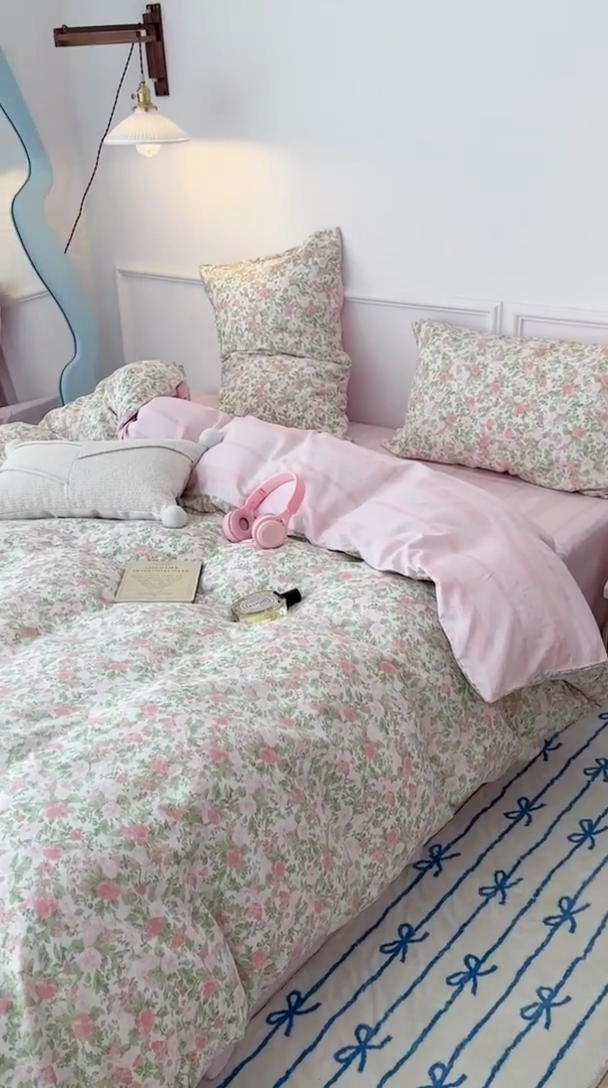 91家纺网 家纺一手货源 找家纺 （总）2024新款13070跑量款全棉四件套--花卉系列