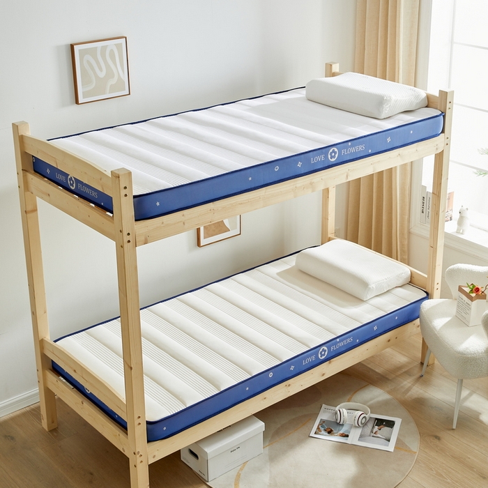 91家纺网 家纺一手货源 找家纺 卡派 2024新款单人床乳胶记忆棉立体加厚加高床垫 （时尚简约系列） 简约条-白兰