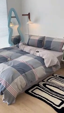 91家纺网 家纺一手货源 找家纺 2024新款13070跑量款全棉四件套--北欧系列 斯普兰德