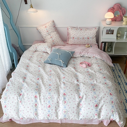 91家纺网 家纺一手货源 找家纺 （总）2024新款13070跑量款全棉四件套--花卉系列