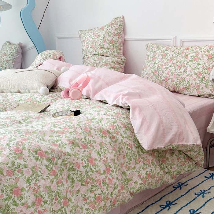 91家纺网 家纺一手货源 找家纺 （总）2024新款13070跑量款全棉四件套--花卉系列