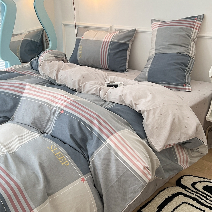 91家纺网 家纺一手货源 找家纺 2024新款13070跑量款全棉四件套--北欧系列 斯普兰德