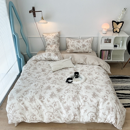 2024新款13070跑量款全棉四件套--花卉系列 亚瑟花园