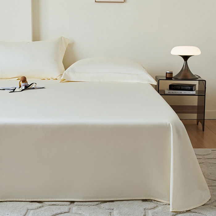 91家纺网 家纺一手货源 找家纺 瑞驰家纺 2024新款全棉长绒棉单品床单春华系列 贵族白