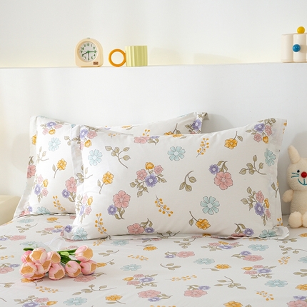 91家纺网 家纺一手货源 找家纺 （总）丽美人家纺 2024新款全棉印花单枕套枕芯