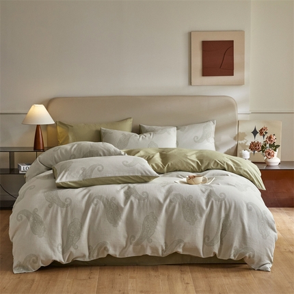 91家纺网 家纺一手货源 找家纺 （总）慕色家纺 2024新款A类全棉色织提花四件套系列