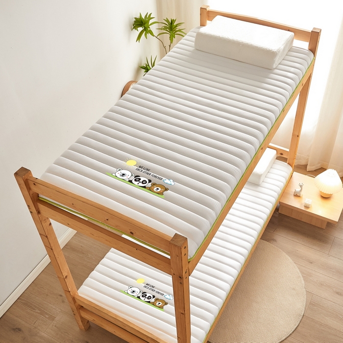 91家纺网 家纺一手货源 找家纺 卡派 2024新款泡泡棉抗压纤维棉-学生床垫 三熊—白