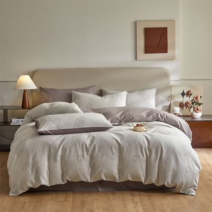 91家纺网 家纺一手货源 找家纺 （总）慕色家纺 2024新款A类全棉色织提花四件套系列