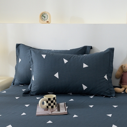 91家纺网 家纺一手货源 找家纺 丽美人家纺 2024新款全棉印花单枕套枕芯 爱巢