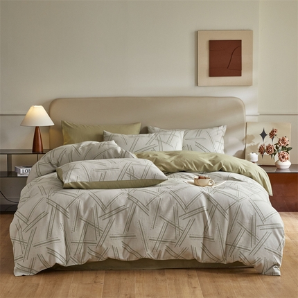 91家纺网 家纺一手货源 找家纺 （总）慕色家纺 2024新款A类全棉色织提花四件套系列