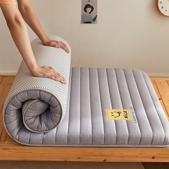 91家纺网 家纺一手货源 找家纺 卡派 2024新款泡泡棉抗压纤维棉-学生床垫 阳光—灰