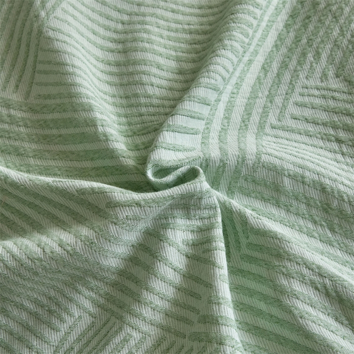 91家纺网 家纺一手货源 找家纺 慕色家纺 2024新款A类全棉色织提花四件套系列 印象风范-古铜灰