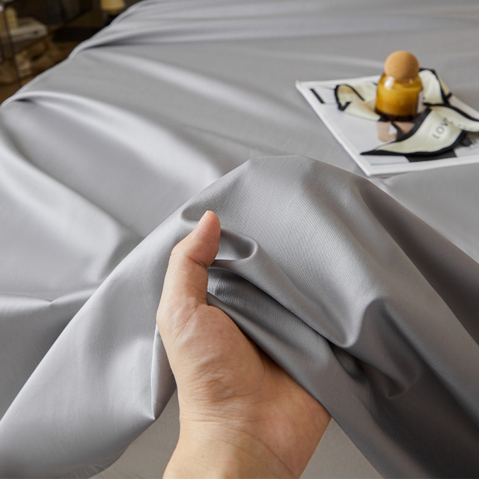 91家纺网 家纺一手货源 找家纺 瑞驰家纺 2024新款全棉长绒棉单品床单春华系列 礼遇灰