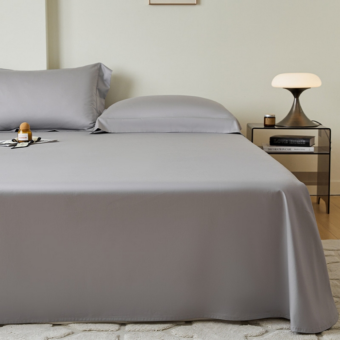 91家纺网 家纺一手货源 找家纺 瑞驰家纺 2024新款全棉长绒棉单品床单春华系列 礼遇灰