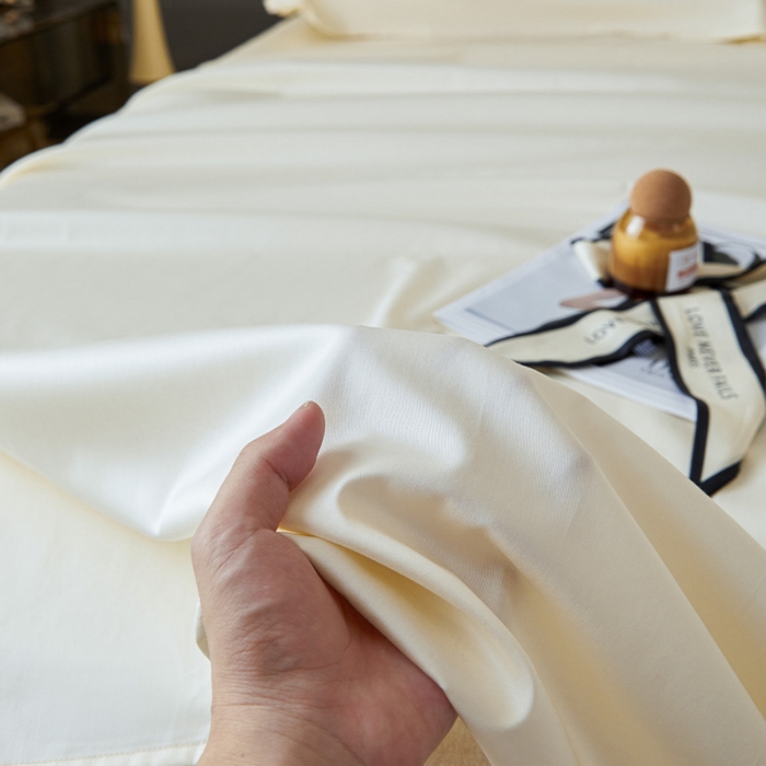 91家纺网 家纺一手货源 找家纺 瑞驰家纺 2024新款全棉长绒棉单品床单春华系列 贵族白