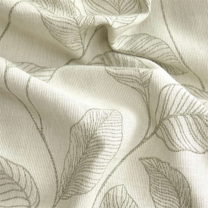 91家纺网 家纺一手货源 找家纺 慕色家纺 2024新款A类全棉色织提花四件套系列 印象风范-木果绿