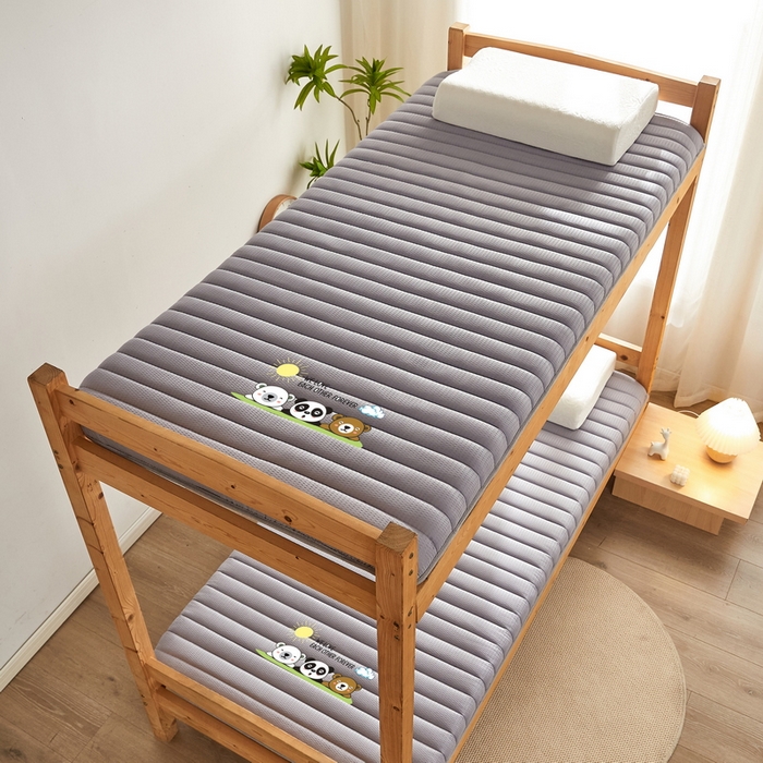 91家纺网 家纺一手货源 找家纺 卡派 2024新款泡泡棉抗压纤维棉-学生床垫 三熊—灰