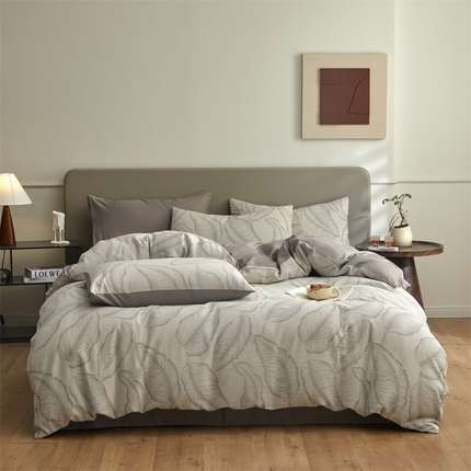 91家纺网 家纺一手货源 找家纺 （总）慕色家纺 2024新款A类全棉色织提花四件套系列