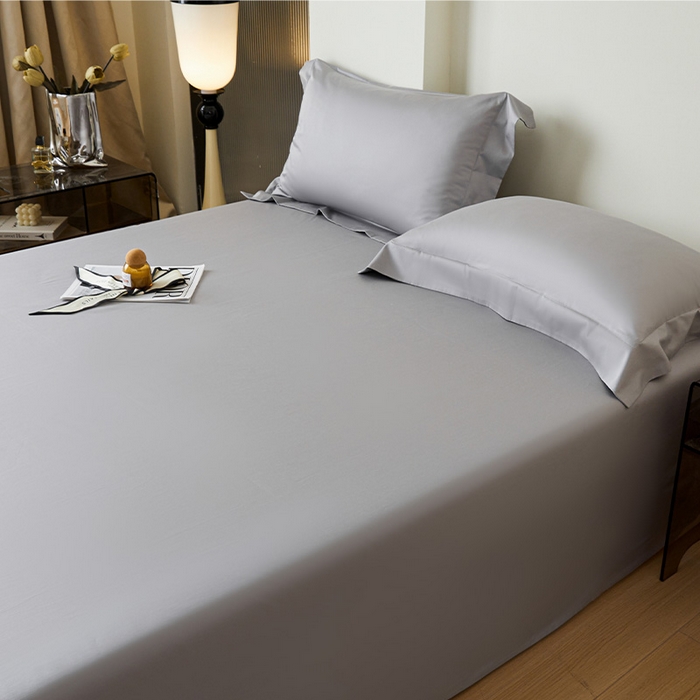 91家纺网 家纺一手货源 找家纺 瑞驰家纺 2024新款全棉长绒棉单品床单春华系列 礼遇灰