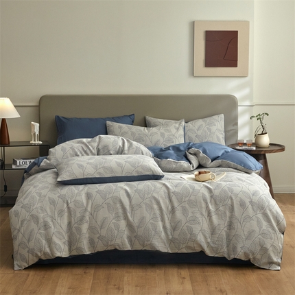 91家纺网 家纺一手货源 找家纺 （总）慕色家纺 2024新款A类全棉色织提花四件套系列